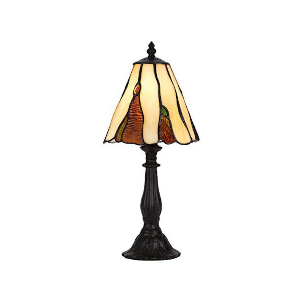 40W Metal/Resin Tiffany Accent Lamp With Inline Switch. Picture 1