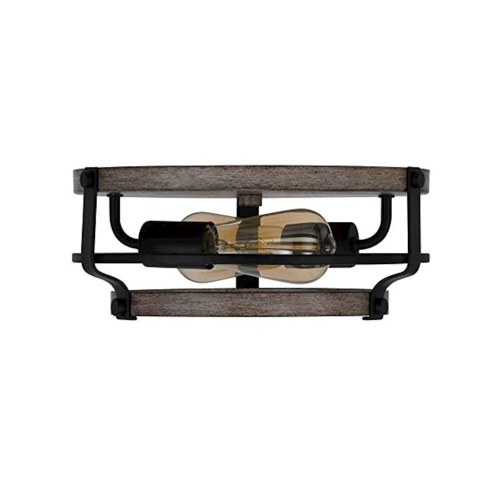 60W X 2 Clarita Metal Semi Flush Mount Fixture. Picture 3