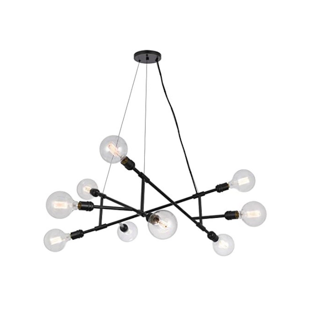 60W X 9 Massena Metal Chandelier. Picture 3