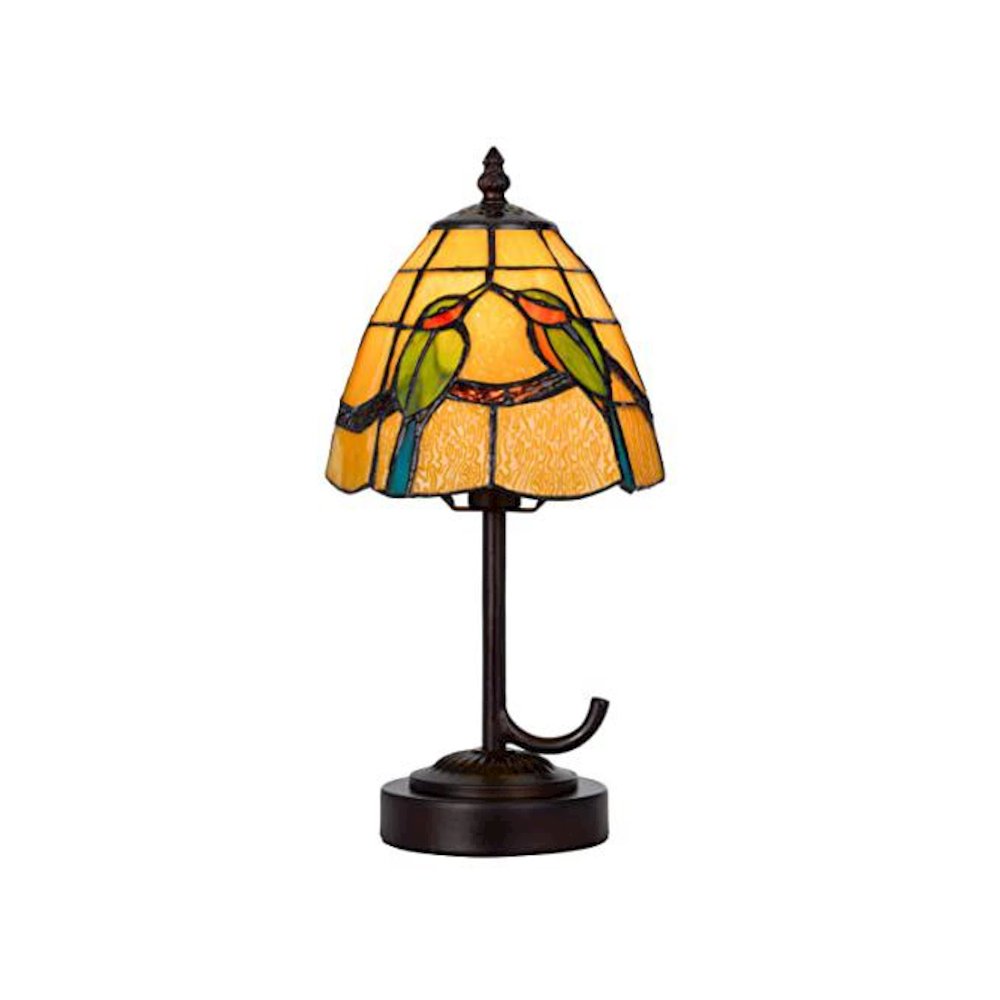 40W Metal/Resin Tiffany Accent Lamp With Inline Switch. Picture 1