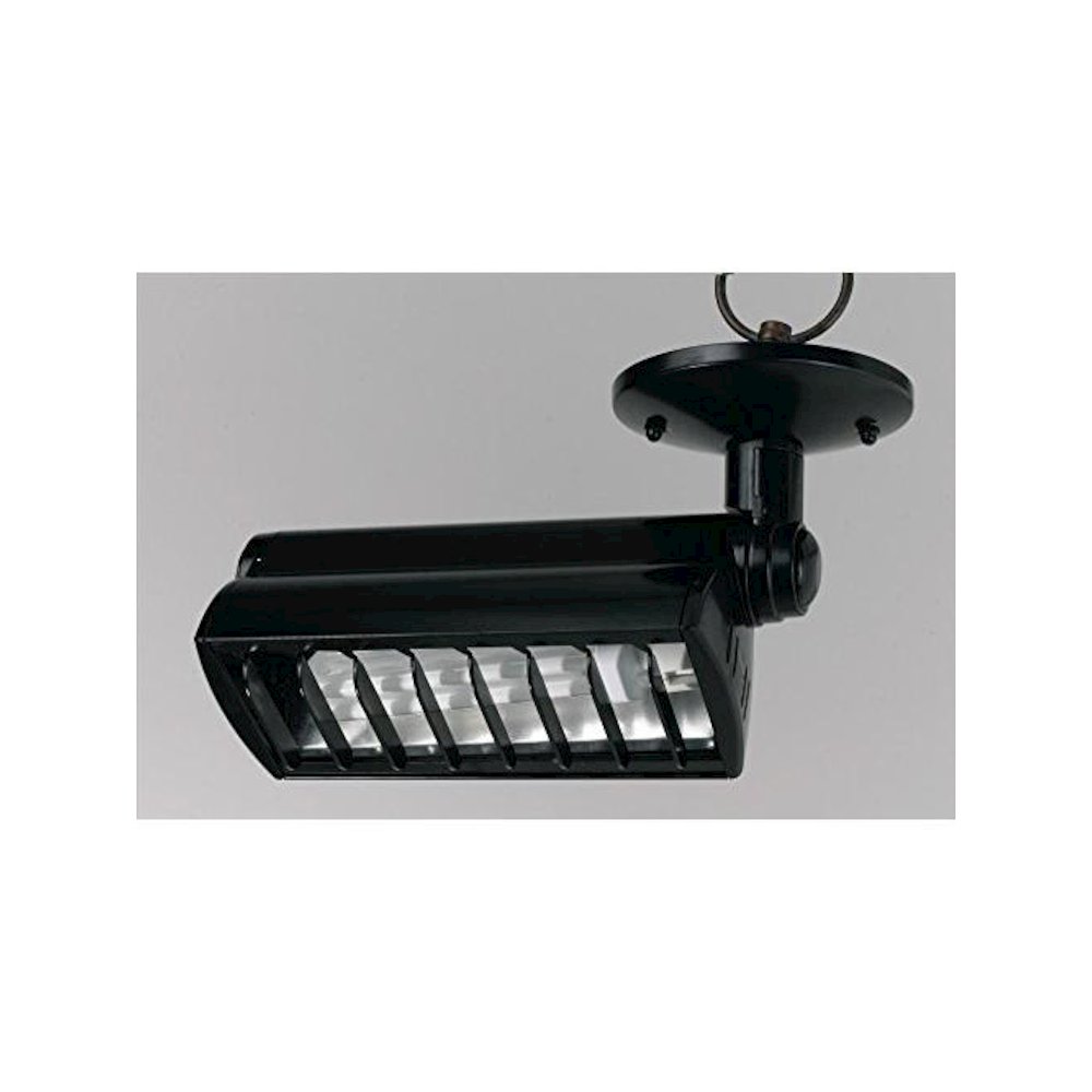 Ceiling mount CFL light,120V,26W,G24q2 socket, fixture face dimension is 7in x 3in  height is 5in, CE956WH. Picture 1