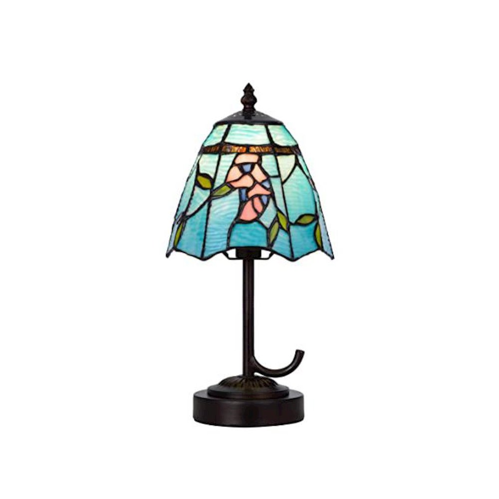 40W Metal/Resin Tiffany Accent Lamp With Inline Switch. Picture 1