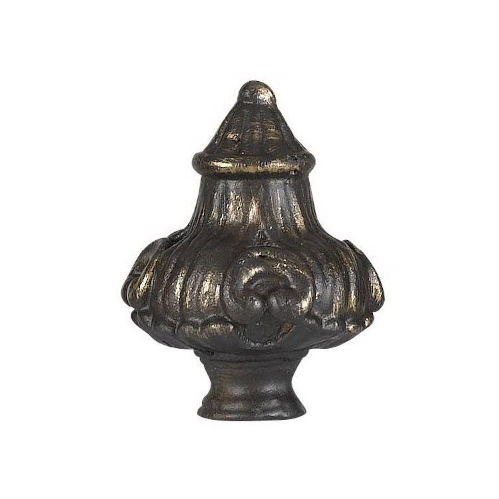 2.75" Metal Cast Finial in Dark Bronze Finish. Picture 1