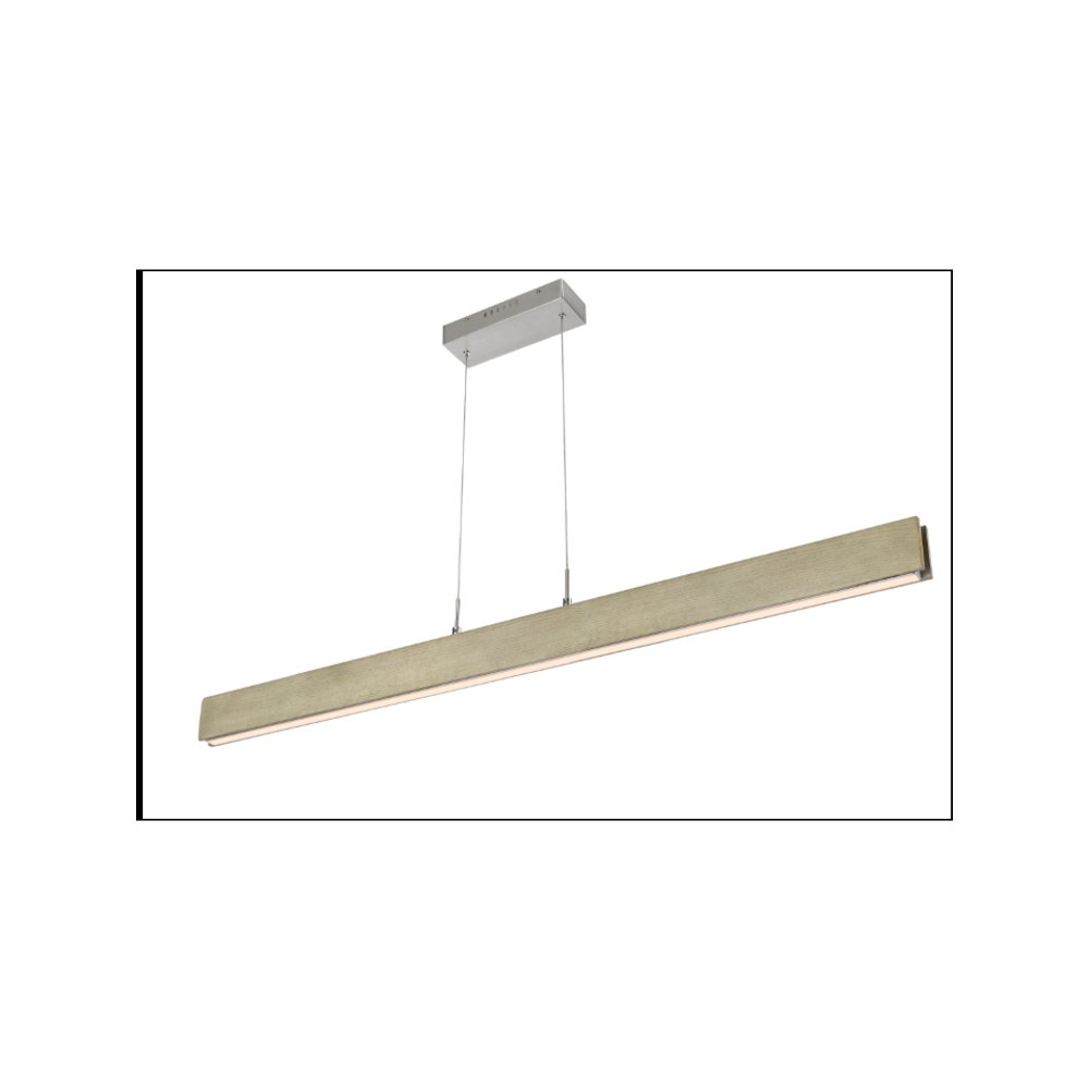 Colmar integrated LED Rubber wood ceiling island light. Picture 4