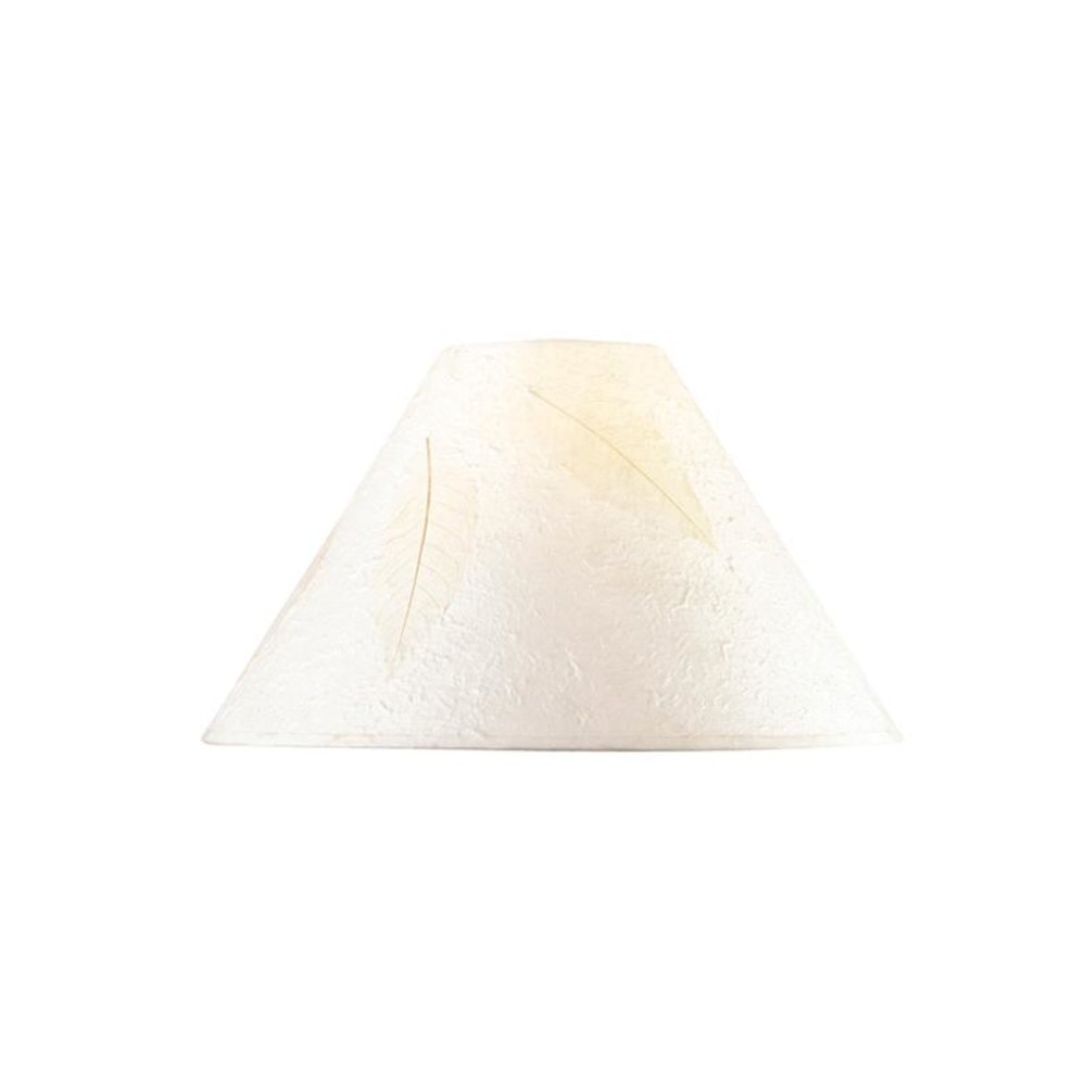 Hardback Round Paper Shade W/Leaf. Picture 1