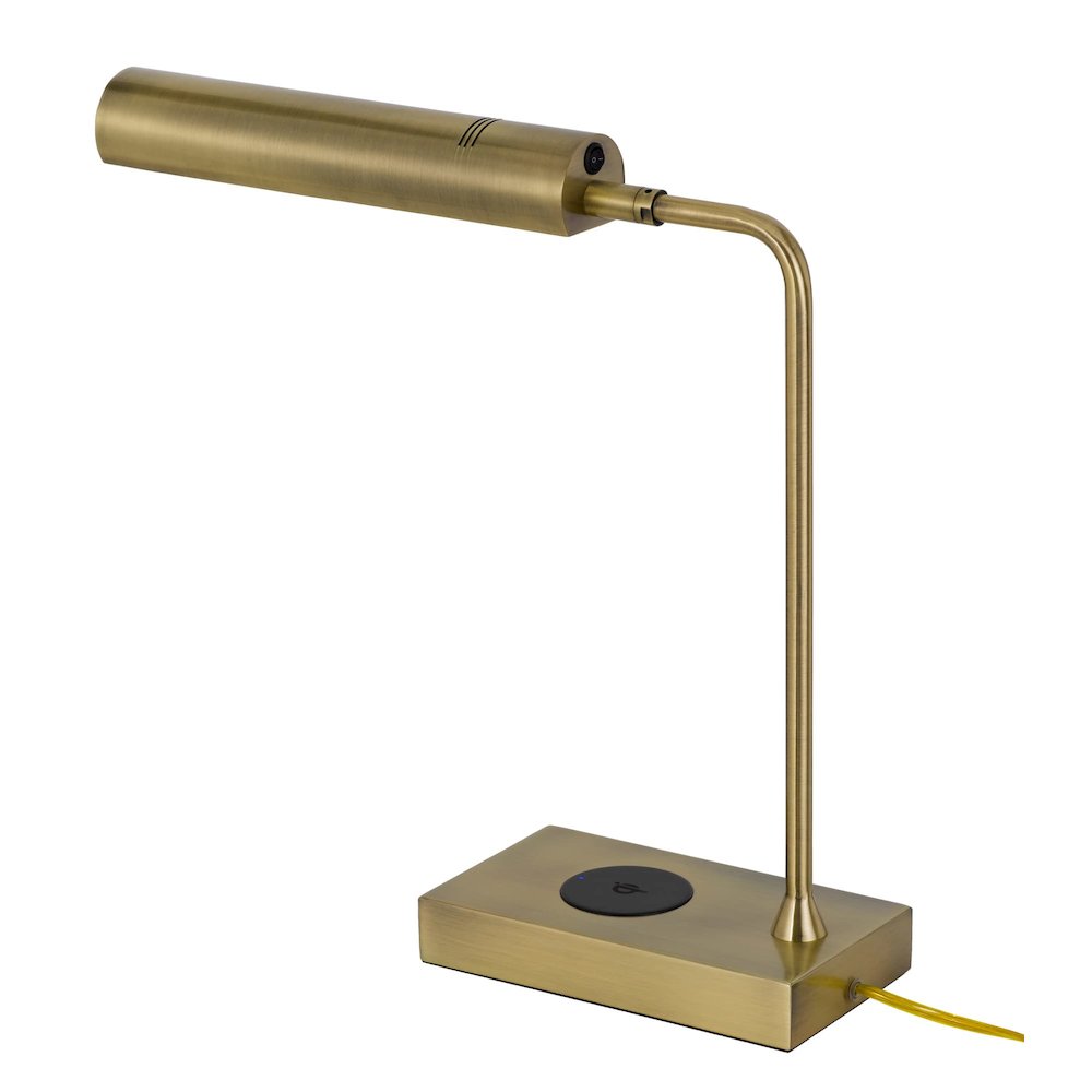 Delray 12W Intergrated Led Metal Desk Lamp With Wireless Charging Port. Picture 7