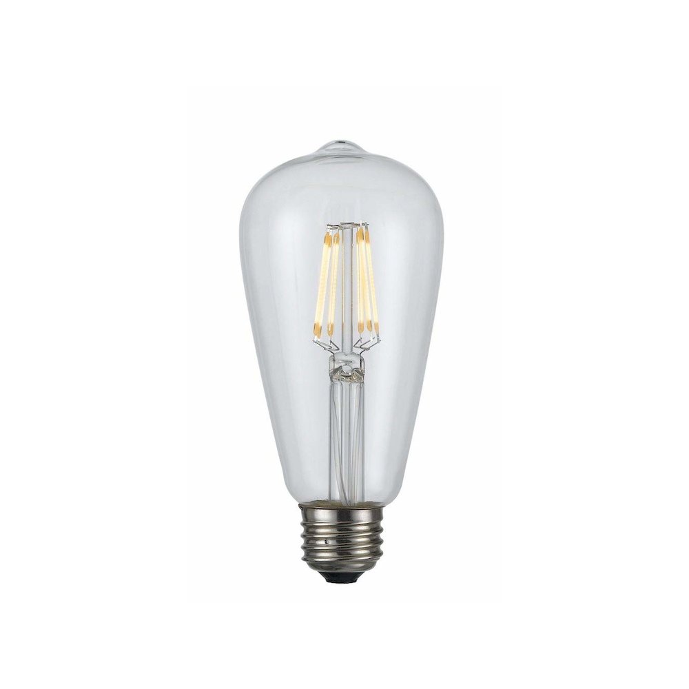 Edison Led Bulb, 6W,22K, E26 Socket Base. Picture 2