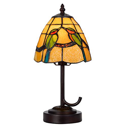 40W Metal/Resin Tiffany Accent Lamp With Inline Switch. Picture 1