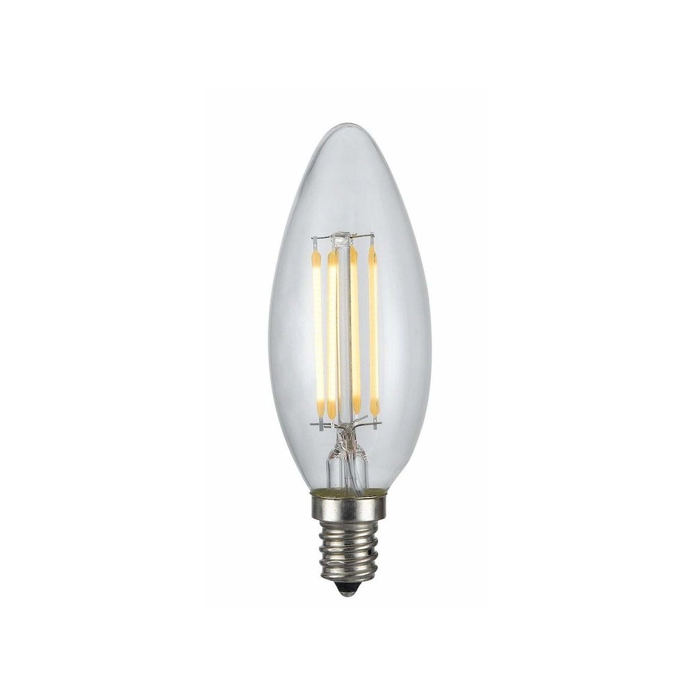 Led Edison Bulb, 4W, 22K, E12 Socket Base. Picture 2