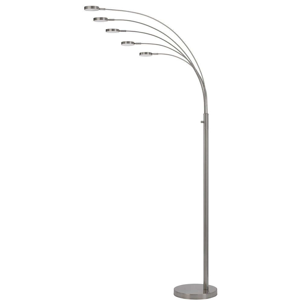 Malibu Intergrated Led 8W X 5 Metal Arc Floor Lamp. Picture 2