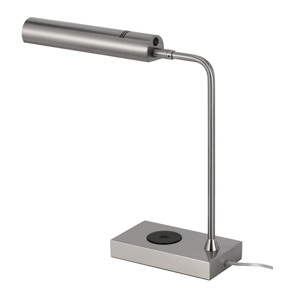 Delray 12W Intergrated Led Metal Desk Lamp With Wireless Charging Port. Picture 6