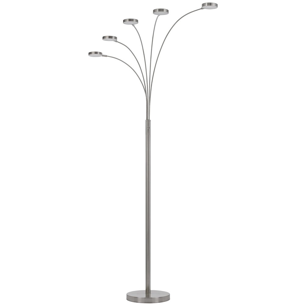 Malibu Intergrated Led 8W X 5 Metal Arc Floor Lamp. Picture 1