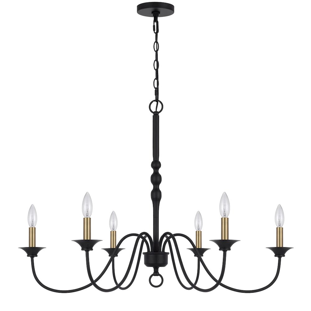 60W X 6 Marino Metal Chandelier. Picture 1