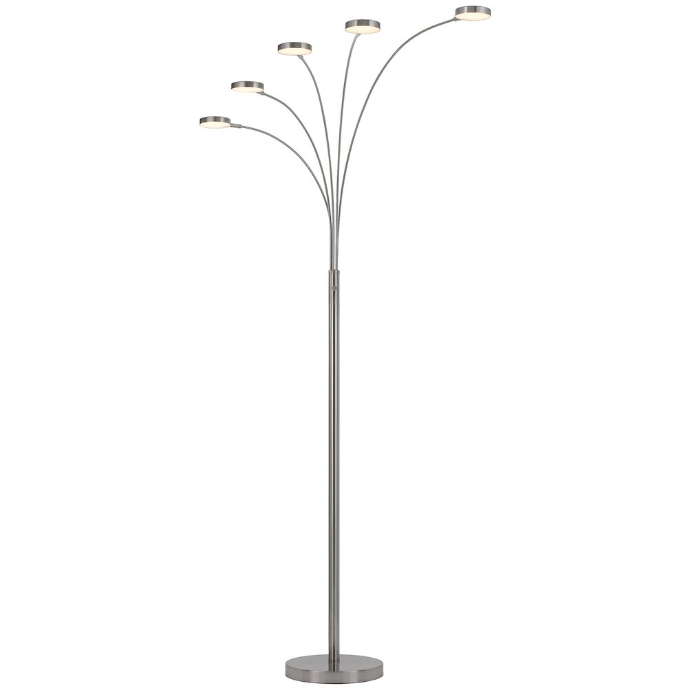 Malibu Intergrated Led 8W X 5 Metal Arc Floor Lamp. Picture 3