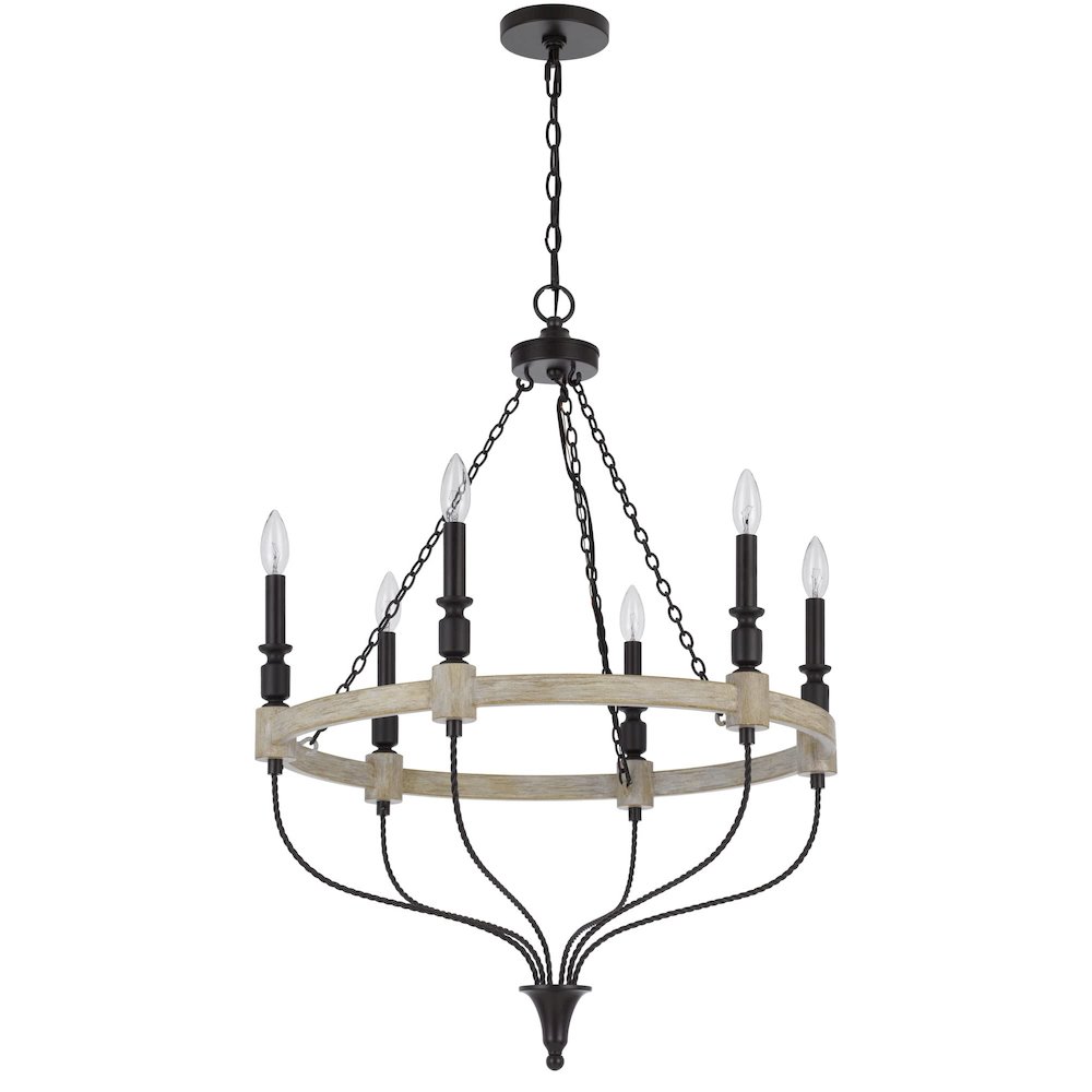 60W X 6 Grove Metal Chandelier. Picture 3