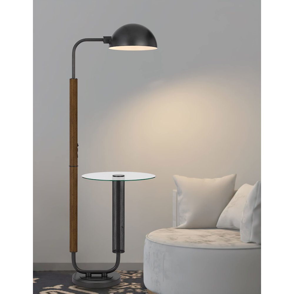 100W Keyser Metal Floor Lamp. Picture 4