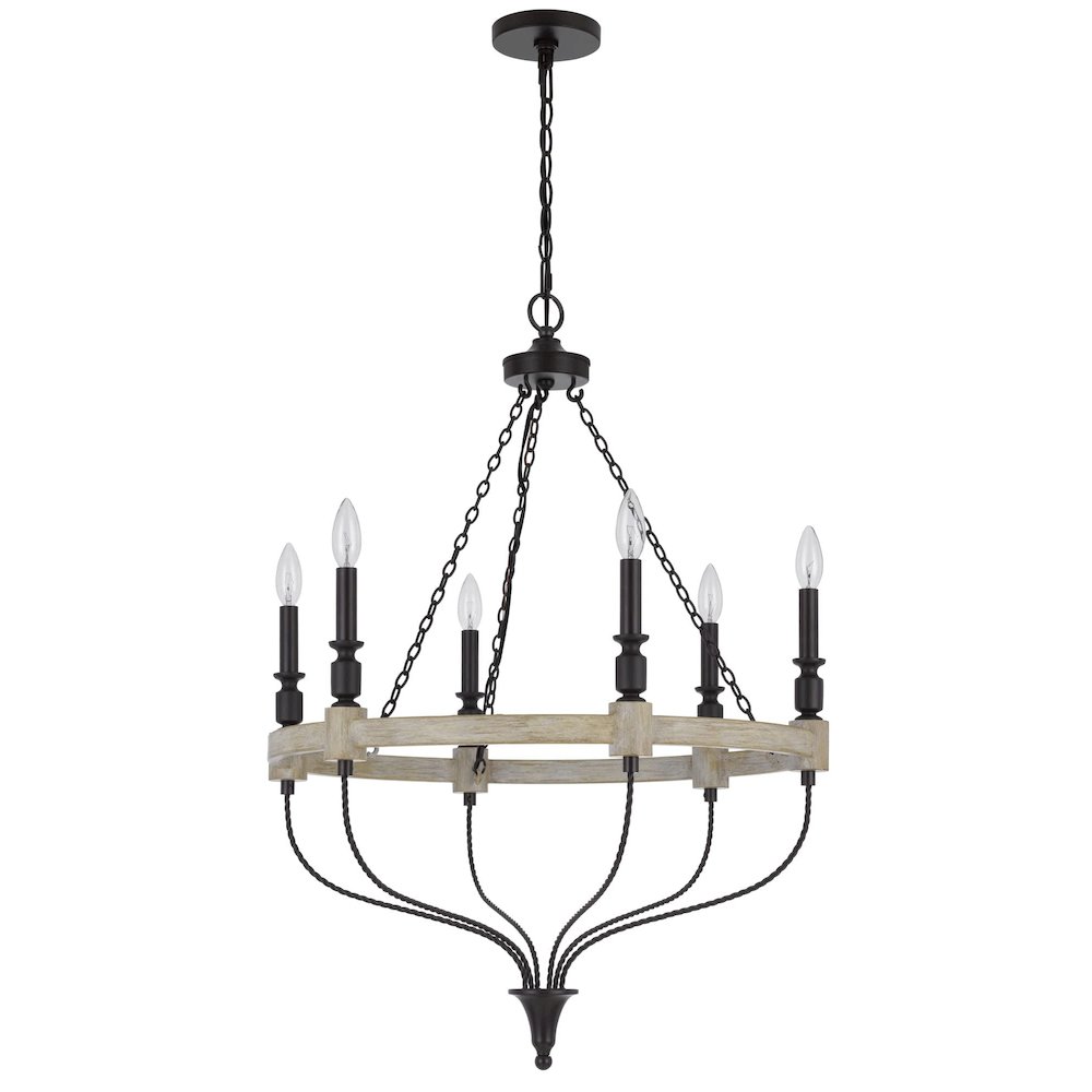 60W X 6 Grove Metal Chandelier. Picture 4