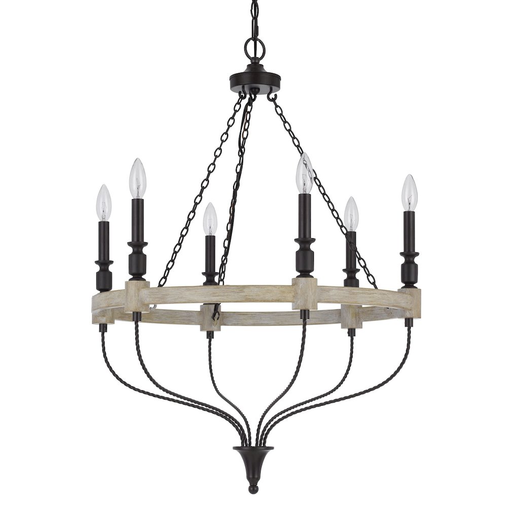 60W X 6 Grove Metal Chandelier. Picture 1