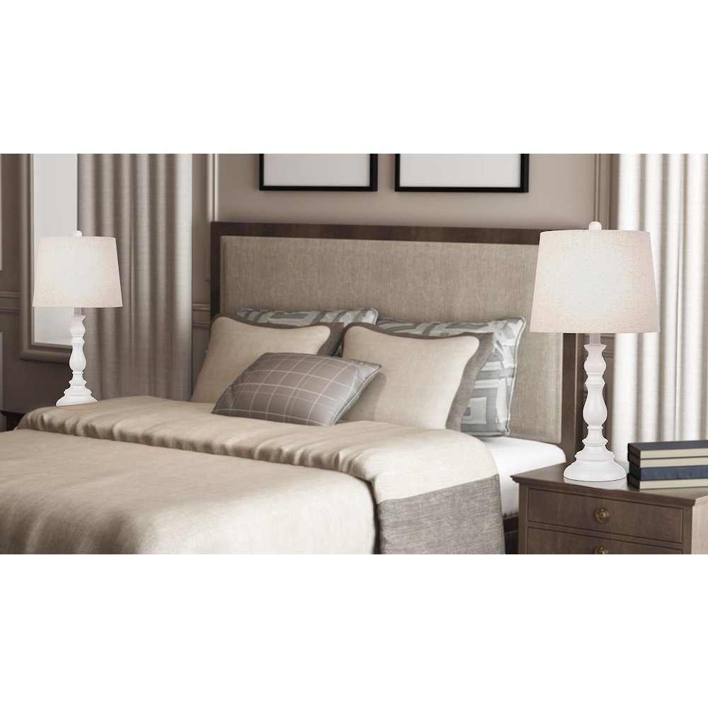 60W Chester Resin Table Lamp. Picture 4