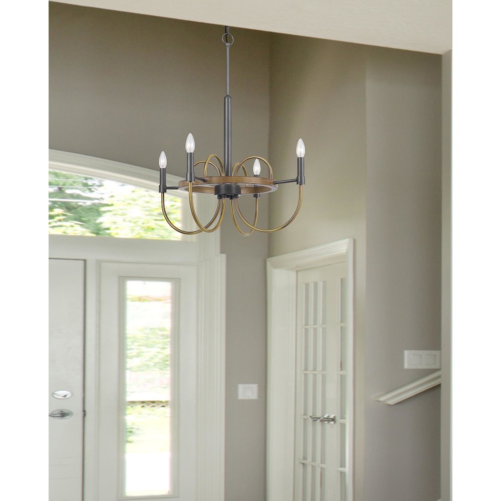 Seagrove 60W X 4 Metal Chandelier. Picture 4