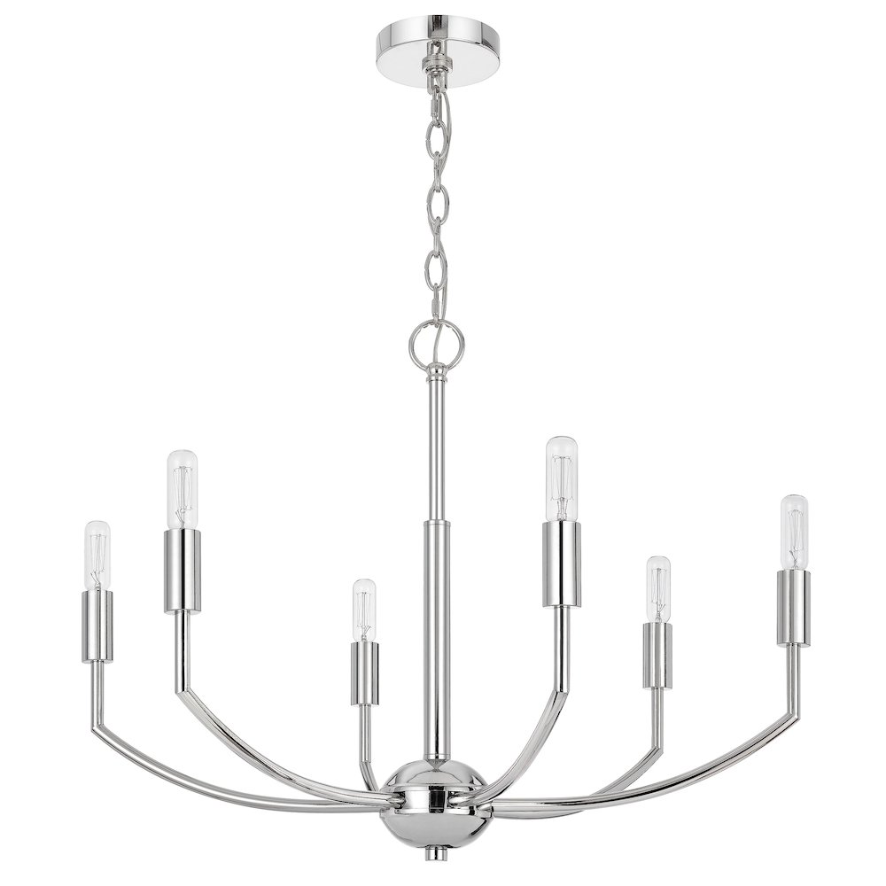 Maxton 60W X 6 Metal Chandelier. Picture 2