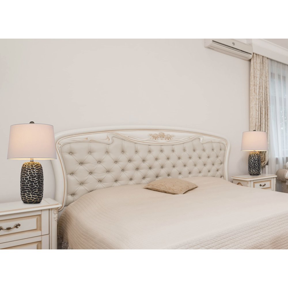 150W 3 Way Menlo Resin Table Lamp. Picture 5