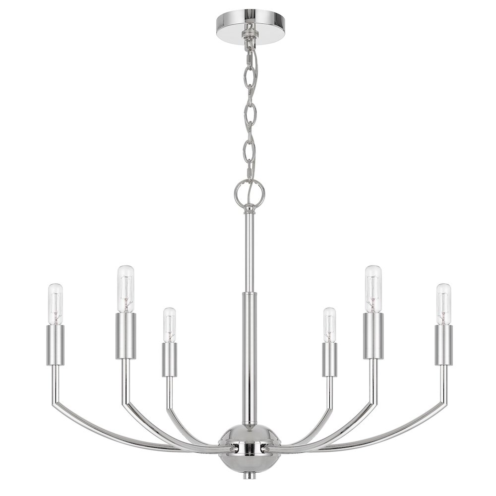Maxton 60W X 6 Metal Chandelier. Picture 1