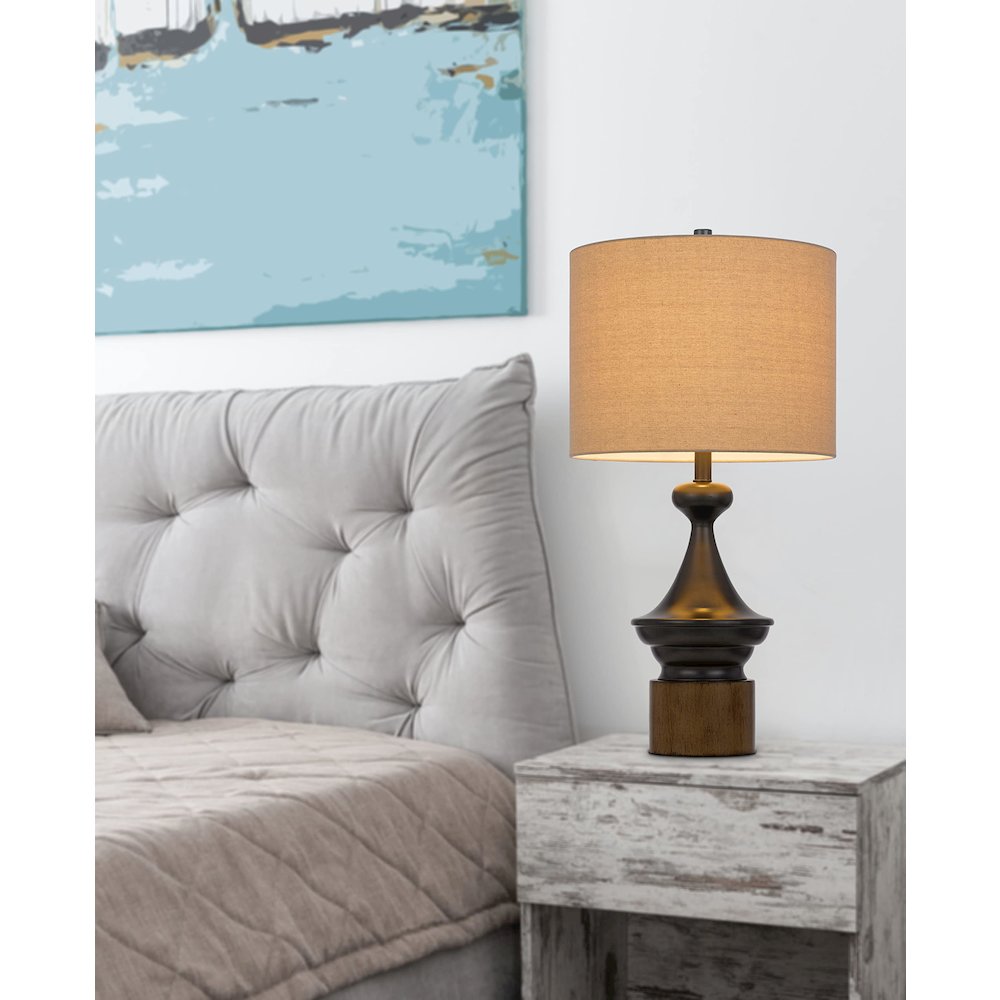 150W 3 Way Sterling Metal/Table Lamp. Picture 5