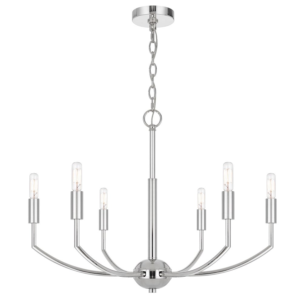 Maxton 60W X 6 Metal Chandelier. Picture 3