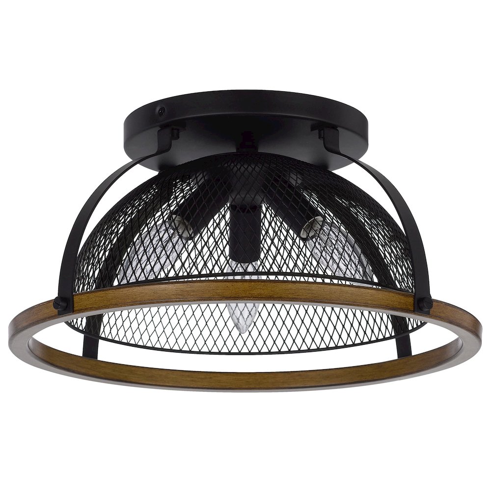 60W X 3 Longmont Metal Semi Flush Mount Fixture. Picture 3