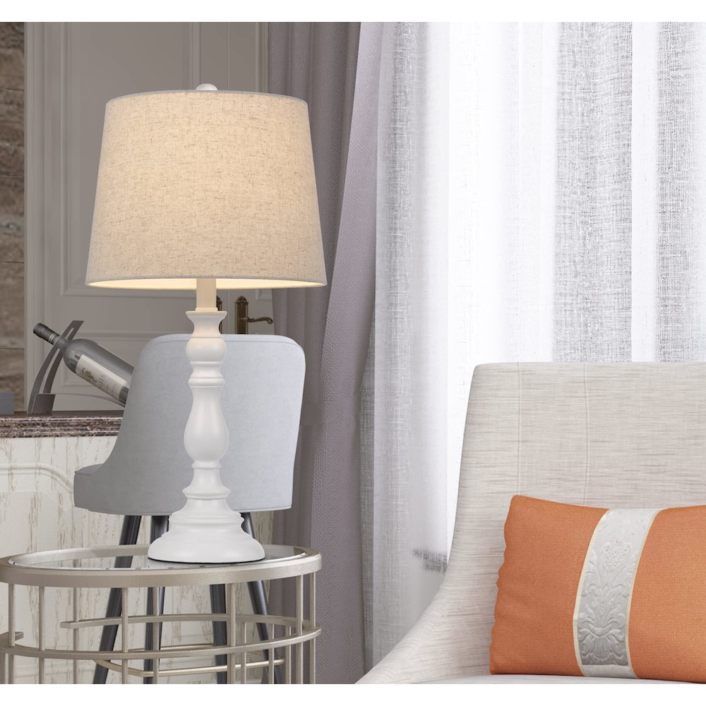 60W Chester Resin Table Lamp. Picture 5