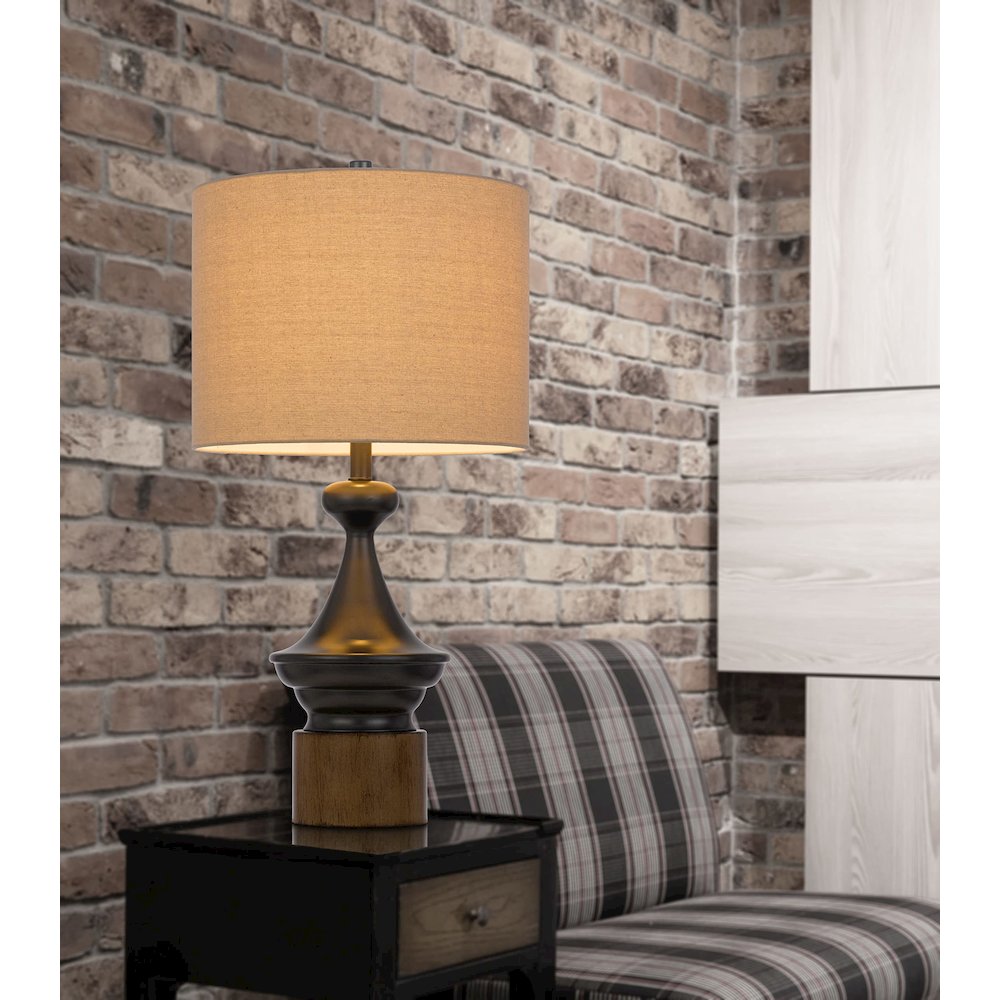 150W 3 Way Sterling Metal/Table Lamp. Picture 4