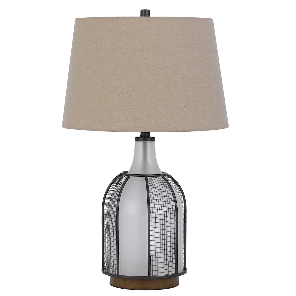 100W Morgan Glass Table Lamp. Picture 1