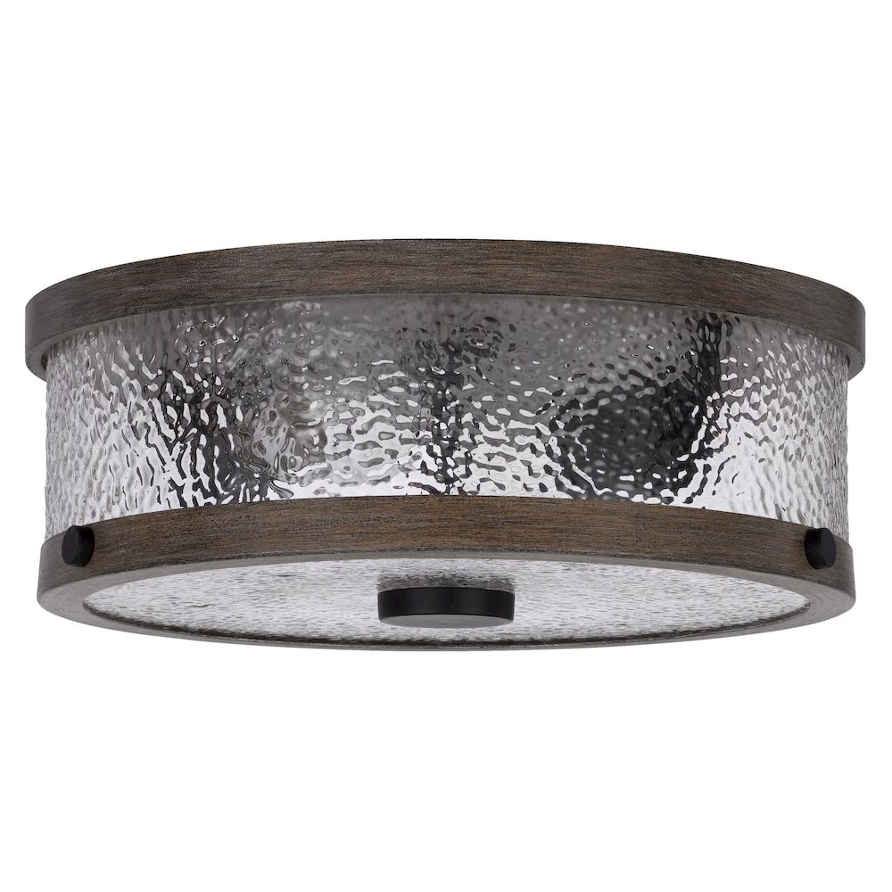 60W X 3 Mateo Metal/Glass Semi Flush Mount Fixture. Picture 1