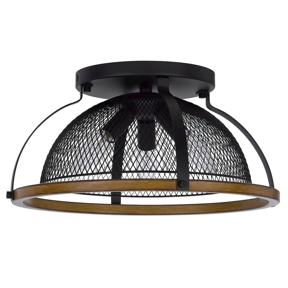 60W X 3 Longmont Metal Semi Flush Mount Fixture. Picture 1