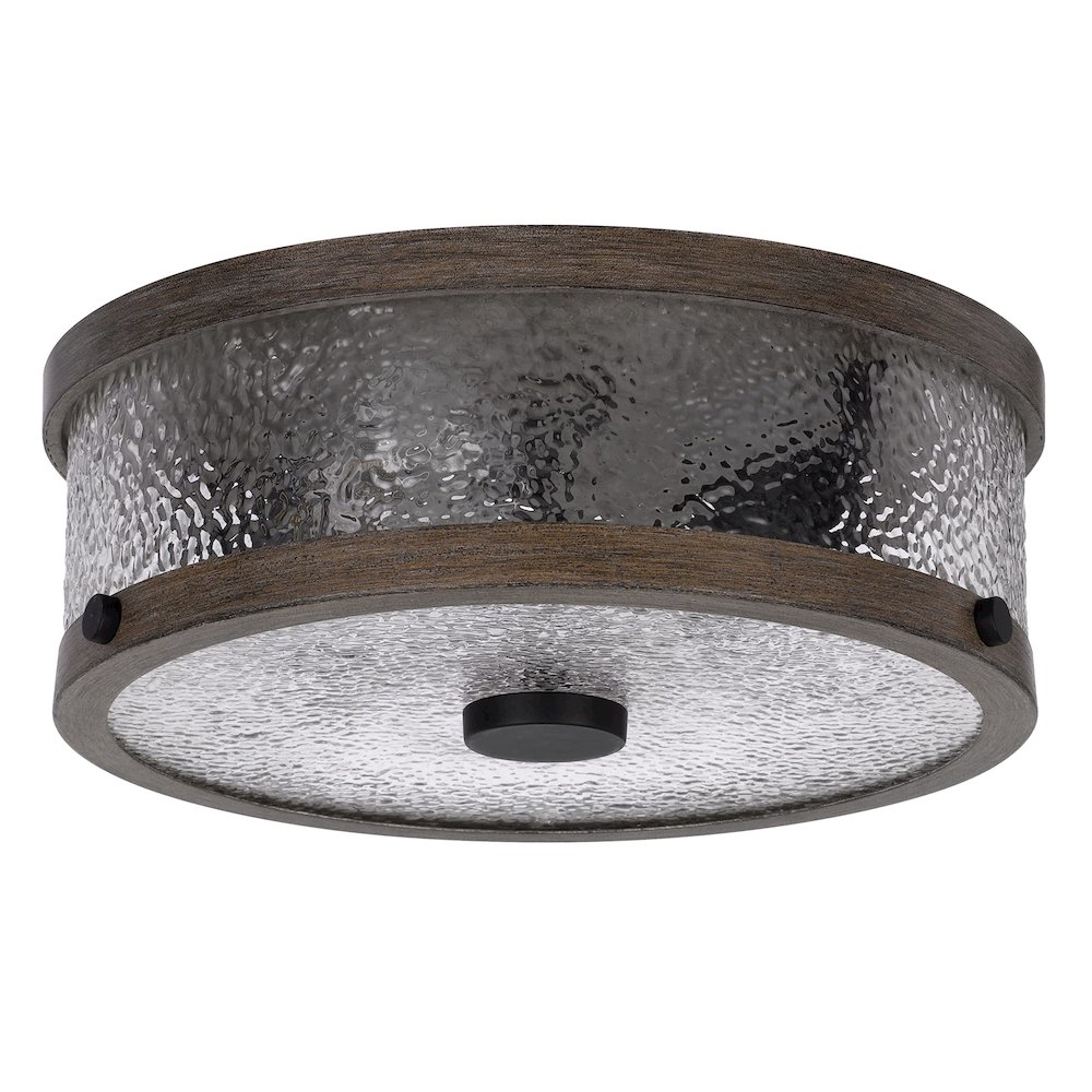 60W X 3 Mateo Metal/Glass Semi Flush Mount Fixture. Picture 3