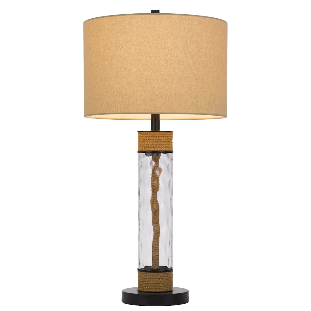 150W 3 Way Bartow Glass/Metal Table Lamp. Picture 3