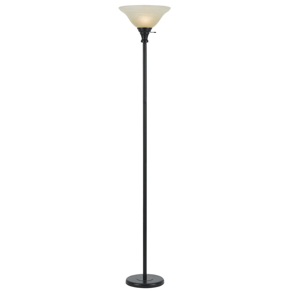 150W 3Way Torchiere W/ Glass Shd. Picture 1
