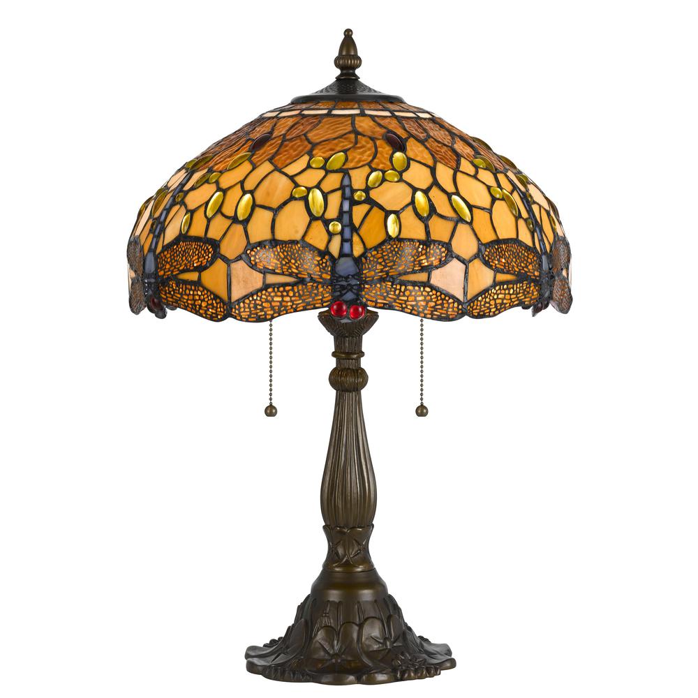 60Wx2 Tiffany Tb Lp,Zinc Cast Base. Picture 1