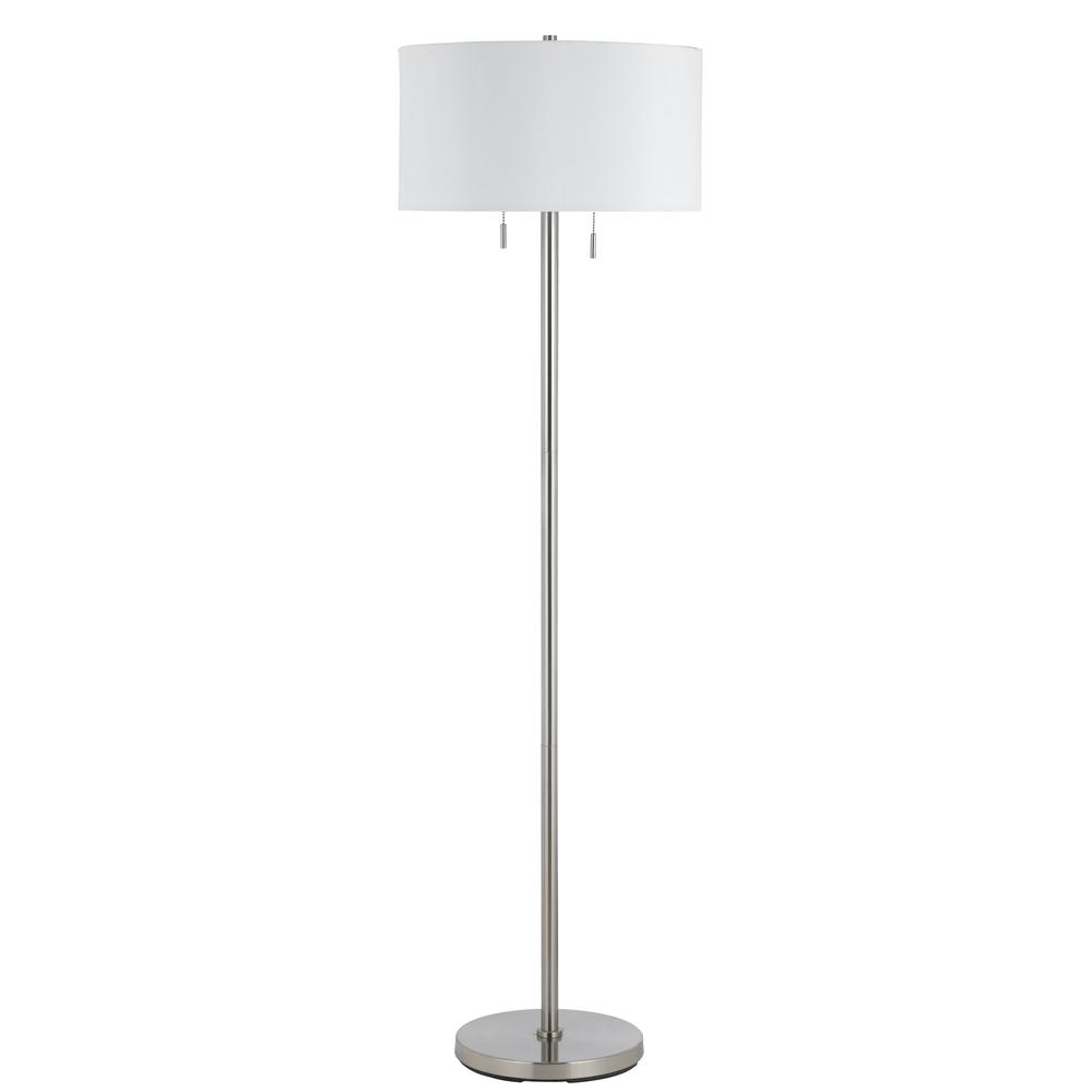 60W X 2 Calais Metal Floor Lamp. Picture 1