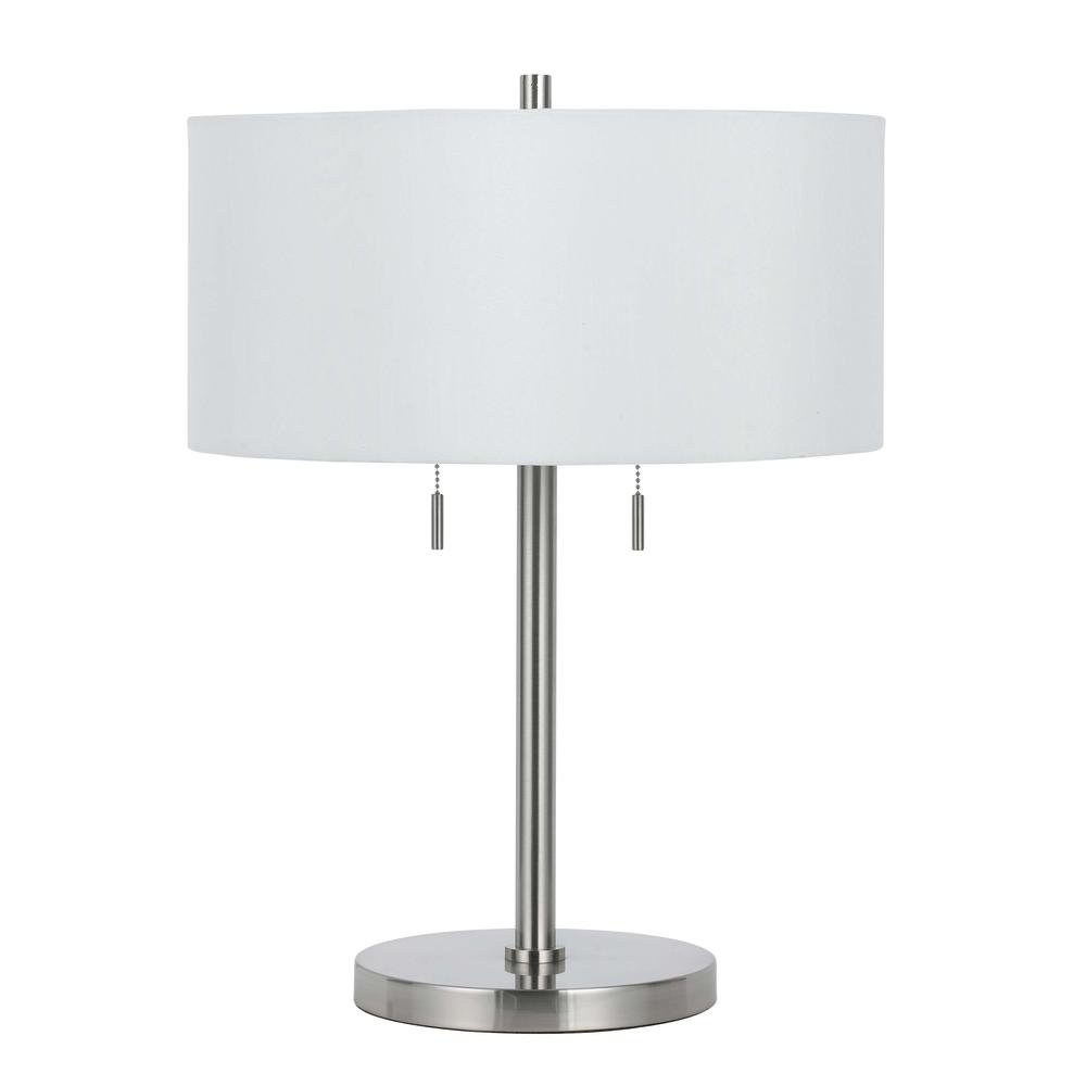 60W X 2 Calais Metal Table Lamp. Picture 1