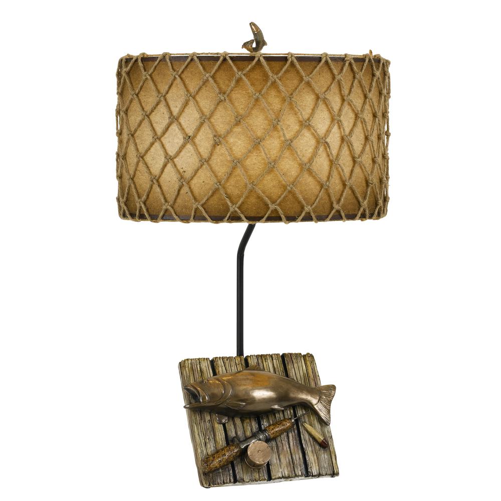150W Fishing Resin Table Lamp. Picture 1