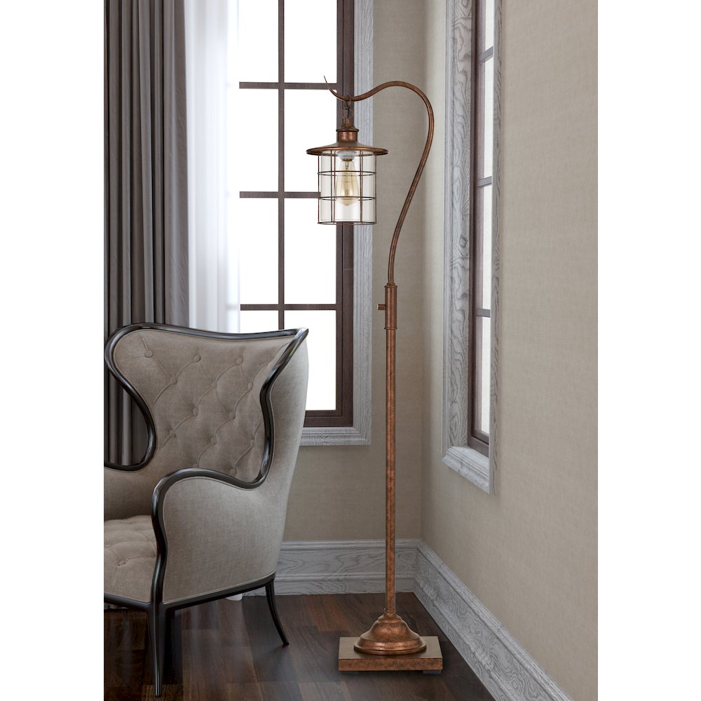 Silverton Floor Lamp With Glass Shade (Edison Bulb Included). Picture 3