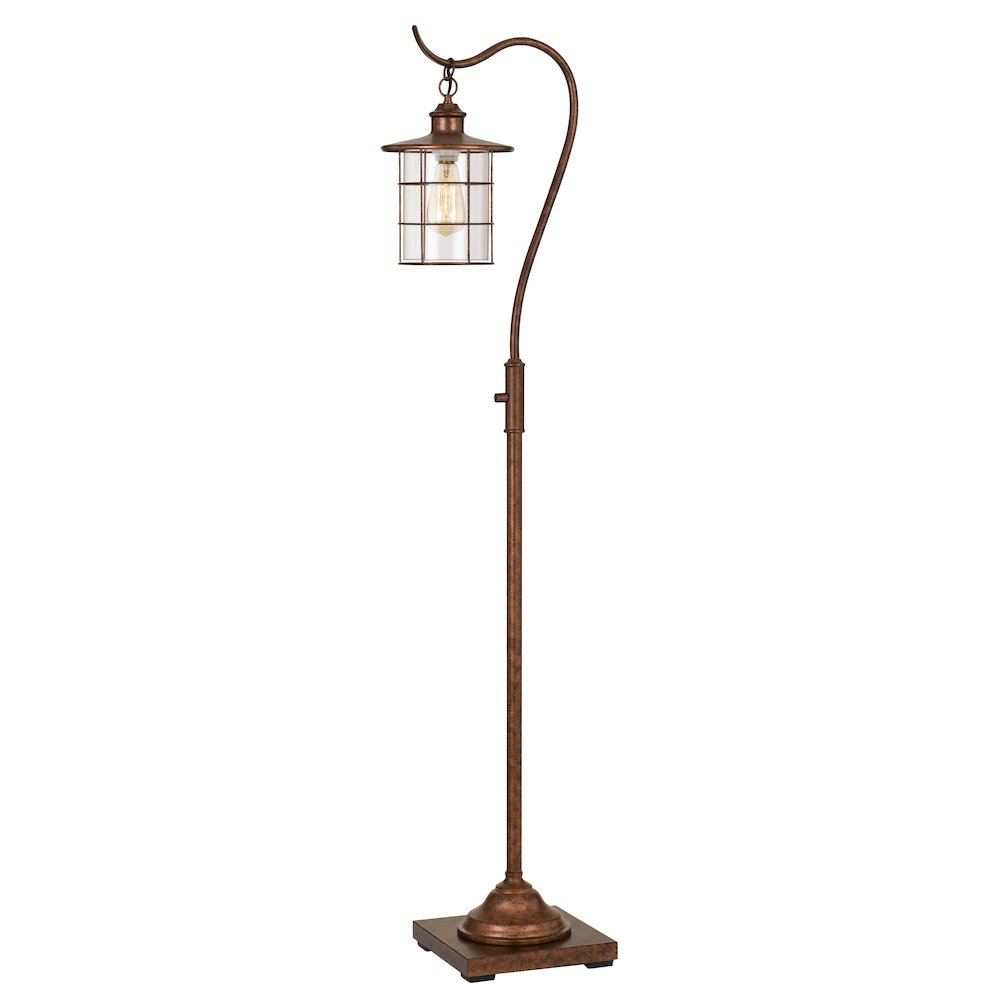 Silverton Floor Lamp With Glass Shade (Edison Bulb Included). Picture 2