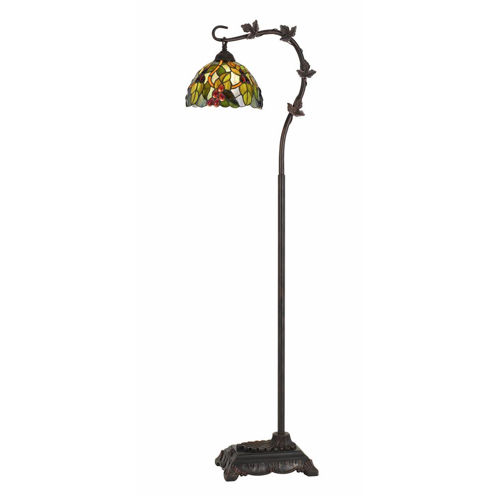 60W Cotulla Downbrdige Tiffany Metal Floor Lamp. Picture 1