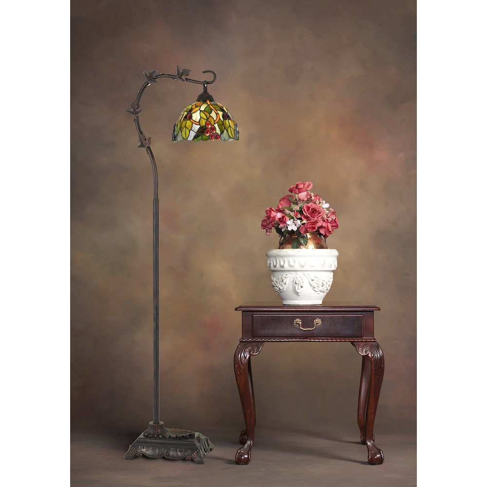 60W Cotulla Downbrdige Tiffany Metal Floor Lamp. Picture 2