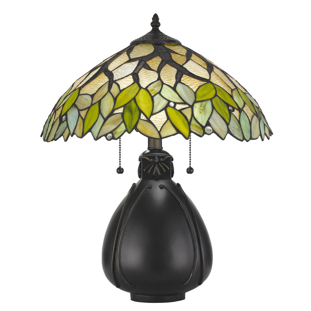 60W X 2 Tiffany Table Lamp. Picture 1