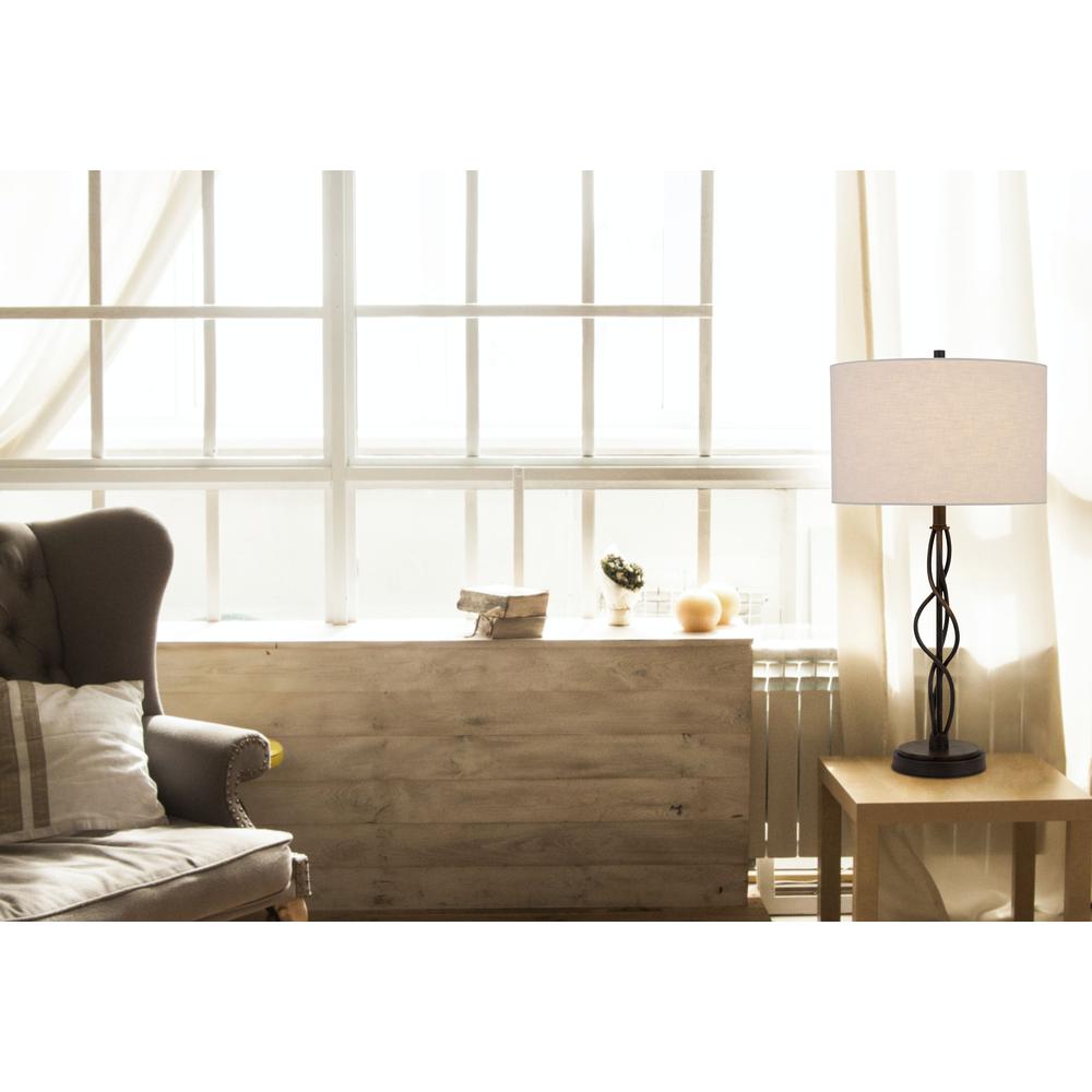 Antony 150W 3 Way Metal Table Lamp. Picture 2
