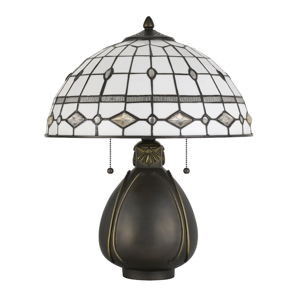 60W X 2 Tiffany Table Lamp. Picture 1