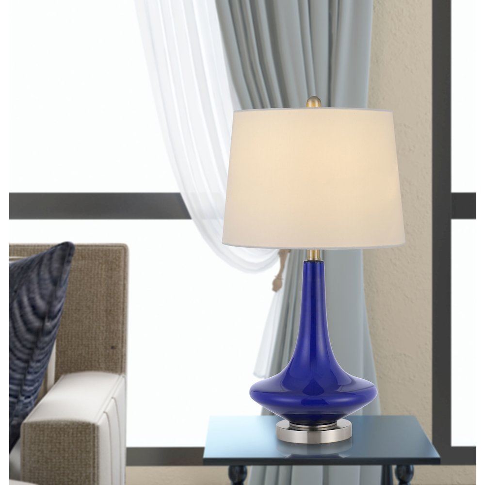 100W Kleve Glass Table Lamp. Picture 2